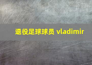 退役足球球员 vladimir